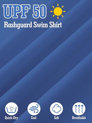 Poroka Cooraby Boys UPF 50+ Rash Guard Swim Shirt Toddler Kids Boys Short Sleeve Quick-Dry Water Surf Swim Rashguard Shirt in Saudi Arabia