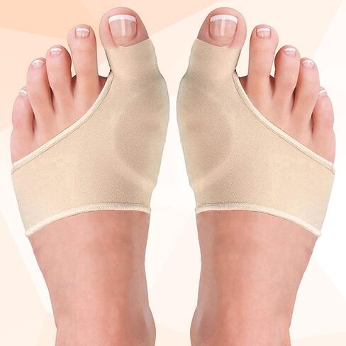 Bunion Corrector for Women & Men - Bunion Pads Relief Orthopedic Sock Cushion Sleeve Splint Gel Protector Support Brace w/ Non-Slip Grip - Bunion Remover Toe Guard - Fix Hallux Valgus Med. 2 Pcs in Saudi Arabia