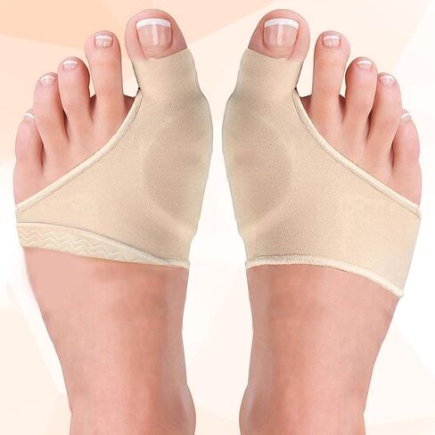 Bunion Corrector for Women & Men - Bunion Pads Relief Orthopedic Sock Cushion Sleeve Splint Gel Protector Support Brace w/ Non-Slip Grip - Bunion Remover Toe Guard - Fix Hallux Valgus Med. 2 Pcs in Saudi Arabia