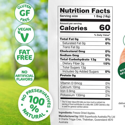 Happles Freeze Dried Apples Variety Pack with Mango, Raspberry, & Strawberry Fruit Powder – 100% Natural, No Added Sugar, Healthy Low Calorie Apple Crisps Snack, No Artificial Flavours (4 Pack) in Saudi Arabia