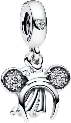 Bead Charms 925 Sterling Silver for Pandora Bracelet, Dangle Pendant Charms with 5A Cubic Zirconia for European Necklace and Bracelet Jewelry Gifts for Women Z2 in Saudi Arabia