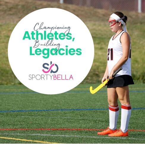 Field Hockey Hair Ties, Multi-Colored Hair Accessories for Girls, No Crease Hair Elastics with Field Hockey Stick Design, Ponytail Holders for Girls (8 pcs) - by SPORTYBELLA in Saudi Arabia