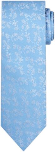 Jacob Alexander Men's Woven Floral Pattern Regular or Slim Neck Tie in Saudi Arabia