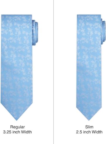Jacob Alexander Men's Woven Floral Pattern Regular or Slim Neck Tie in Saudi Arabia