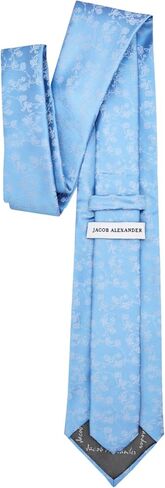 Jacob Alexander Men's Woven Floral Pattern Regular or Slim Neck Tie in Saudi Arabia