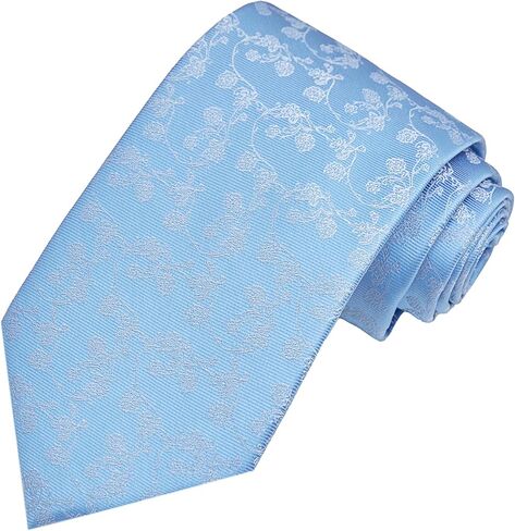 Jacob Alexander Men's Woven Floral Pattern Regular or Slim Neck Tie in Saudi Arabia