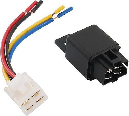 12V ترحيل مع موصل التوصيل متوافق مع B21 L2900DT L3010DT L3300DT L3410DT L3600DT L3710DT L4200DT L4200F L4310DT L4310F L4350DT L4610DT M4030 M40DT M40SU M4 056700-6690 in Saudi Arabia