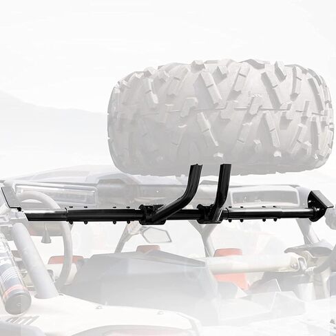 A & UTV Pro X3 Prepr Tyre Carrier حامل لـ Can Am Maverick X3 Max Turbo RR 2017-2025 ، يمتلك Mount Rack ما يصل إلى 32 بوصة in Saudi Arabia