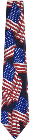 BUYYOURTIES Mens American Flag World Flag NeckTies in Saudi Arabia