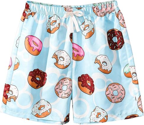 Boy's Cartoon Graphic Cute Track Shorts Elastic Waist Summer Cool Casual Shorts in Saudi Arabia