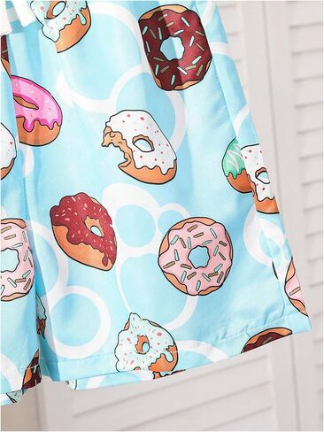 Boy's Cartoon Graphic Cute Track Shorts Elastic Waist Summer Cool Casual Shorts in Saudi Arabia