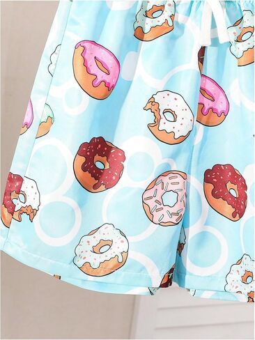 Boy's Cartoon Graphic Cute Track Shorts Elastic Waist Summer Cool Casual Shorts in Saudi Arabia