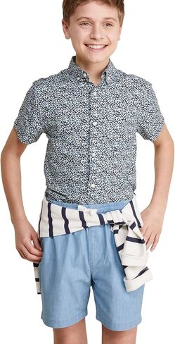 vineyard vines Boys' Pull-on Chambray Shorts in Saudi Arabia