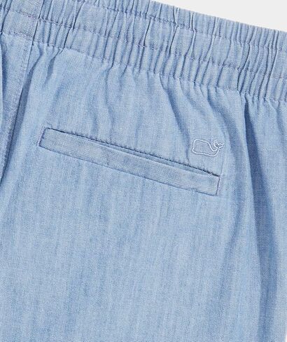 vineyard vines Boys' Pull-on Chambray Shorts in Saudi Arabia