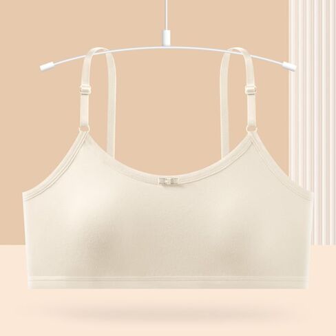 Girls' Training Bras Crop Cami Bra Adjustable Straps Fixed Pads in Saudi Arabia