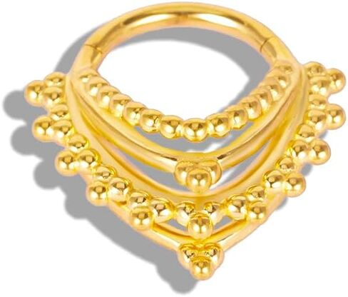 DOEARKO 16G Septum Ring 8mm Fashion Nose Rings Cartilage Hoop Segment Septum Clickers 316L Stainless Steel Piercing Body Jewelry in Saudi Arabia