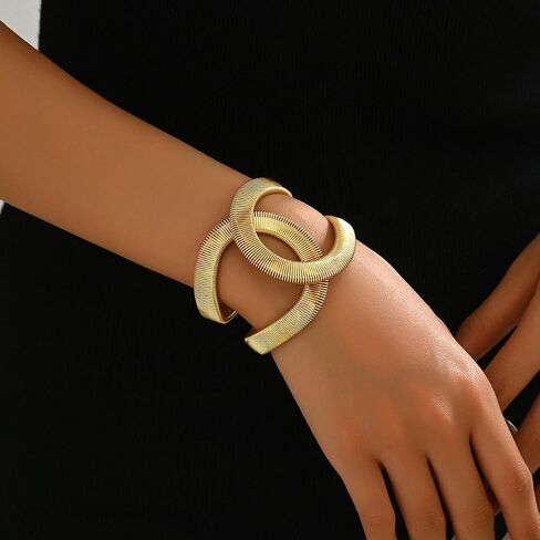 أساور الكفة المكتنزة للنساء على نطاق واسع من الذهب/الأصفاد الفضية bangle متراخ in Saudi Arabia
