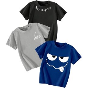 GORGLITTER Boy's 3 Pieces Clothing Sets Graphic Bear Print Tank Tops Crew Neck T Shirt Streetwear Cute Summer Outfits