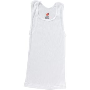Hanes Boys' 5 Pack Ultimate ComfortSoft Tank (White Tagless Tanks, X Small (34-43) LBS)