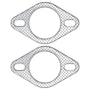 2.25 Inch 60mm Exhaust Gasket 2 Bolt for Muffler Flange Manifold High Temperature Graphite w/Fire Ring 2 Pcs