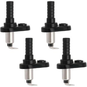 4pcs Courtest Light Door Switch Switch Switch Swather Alarm متوافق مع هوندا متوافق مع فولكس واجن متوافق مع فورد 52x35x4.4mm 20a 12v أسود
