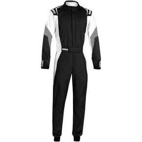 Sparco Men's Suit (Black/Grey, Medium/Large)