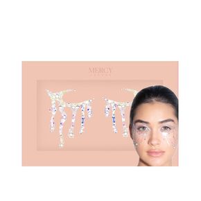تواجه الدموع وحيد القرن المجوهرات بواسطة Mercy London Skeleton Assume Excessories تواجه جواهر الأحجار الكريمة جميعًا في عصا عيد الهالوين على ملصق