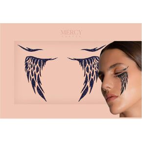 السقوط ملاك يواجه جواهر بواسطة Mercy London Assel Assume Excessories تواجه جواهر الأحجار الكريمة جميعًا في عصا عيد الهالوين على ملصق الرموش