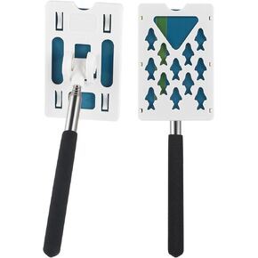 2PCS Telescopic Rod Card Holder Reacher,Vehicle Parking Swiping Stick for Car Parking Fee Paying, Car Parking Rod
