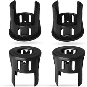 Parking Assist Sensor Bezels - Compatible with D0dge Ram 1500 (2014-2018) & Ram 1500 Classic (2019-2021) - Front & Rear Bumper Replacement for OEM# 5LS52TZZAA, 68335619AC - 4PCS
