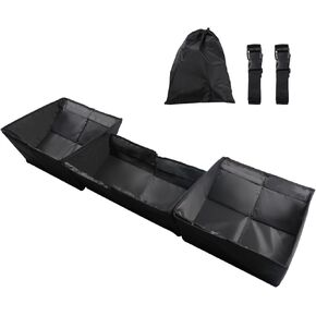 Under Seat Storage Box Compatible with Tesla Cybertruck 2024 2025, Foldable Underseat Organizer for Cybertruck Accessories， Black