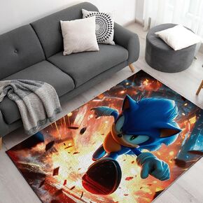 DreamController Ricky Morty Custom Rugs لغرفة Gamer (62x40inch) | سجاد غرفة اللعب مستوحاة من الألعاب والديكور الأنيمي للاعبين | ديكور غرفة اللاعب للأطفال في سن المراهقة محصيرات مضادة للانزلاق