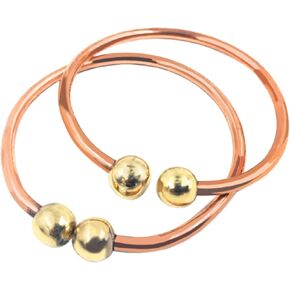 pure copper small leg kada anklet adjustable (0 to 1 Year)