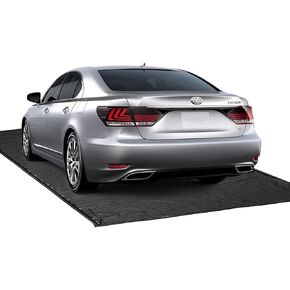 Garage Floor mat for Under Car, Containment Floor Mat (Black) for Snow & Mud & Rain(7ft 9in x 18ft)