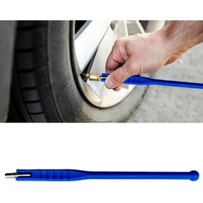 أداة مجتذب/تثبيت صمامات الإطارات مع مقبض T ، لا يوجد صمامات صمامات Scratch Remover Remover Extender Adapter ، أداة إصلاح الجذعية وإزالة الجذعية في صمام الإطارات التلقائية (T-Red)