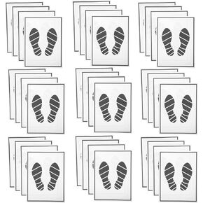 Homoyoyo 50Pcs Car Mat Paper, Black & White, Universal Fit, Paper Material, 19.65x14.96x0.04in, Passenger Car, Front, Vehicle Mat