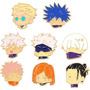 8 قطع أنيمي Jujutsu jjk Kaisen دبابيس merch