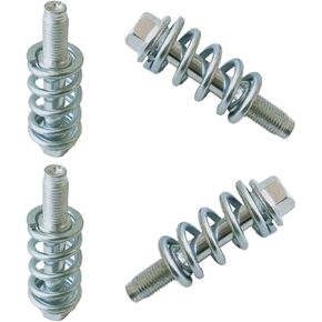 M10x1.5 mm Car Exhaust Manifold Bolts, Carbon Steel Exhaust Flange Hardware Kit with Springs, Automotive Exhaust Bolts and Nuts Kit, Exhaust System Repair Accessory Replacement for Cars (2PCS)
