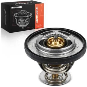 A-Premium Engine Coolant Thermostat with Seal Compatible with Ram 1500, 2500, 3500 & Jeep Grand Cherokee, Wrangler, Commander & Dodge Ram 1500 2500 3500, Charger, Durango, Challenger & Chrysler Aspen