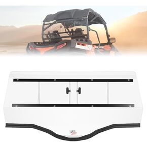 KEMIMOTO Rear Windshield Compatible with CFMOTO ZForce 800EX 2014-2022, 1000 2017, 500EX 2023, Clear Polycarbonate, 250x Stronger than Glass, Full Back Windshield with Vent