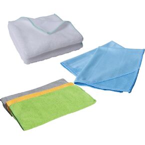 The Detailer's Choice 49107 Microfiber Car Cleaning Towels Includes 2pc Spa Dusting Towels, 2pc Glass Cleaning with Finger Pocket, 3pc Auto Detailing Super Absorbant and Polishing Towels, 7pc