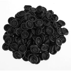 400 Pcs Finger Cots Large Finger Condoms Black Rubber Fingers Tip Covers Gloves Protectors Fingers Sleeve Thumb Cover for Handmade Crafting Painting