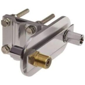 MFJ-347 MFJ347 Original MFJ Enterprises 3/8-24 مزدوج T PIPE MOUNT W/SO-239 ، HAMSTICK أو DIPOLE MOUNT