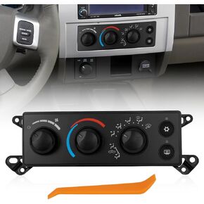 Climate Control Module A/C Air Conditioning Heater Control Switch Panel, Compatible with 2008-2011 Dodge Dakota & Ram 1500 2500 3500, Replace P55056569AC 55057079AB P55056569AD 55056569AE