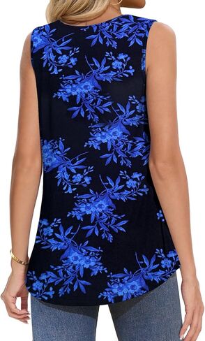 Women Tank Tops Summer Square Neck Sleeveless Tops Loose Fit Flowy Cute Casual Shirts S-3X in Kuwait