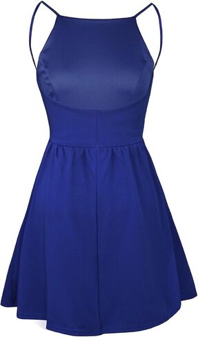 FANCYINN Women Short Dress Sexy Spaghetti Strap Backless Mini Casual Dress Halter Dresses Homecoming Dresses in Saudi Arabia