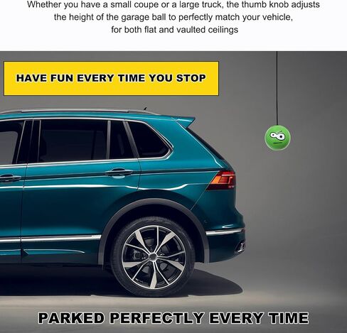 Double Garage Parking Aids, Retractable Emotion Ball Garage Parking Assist Guide System, Car Stopper Ball Garage Parking Indicator for Most Vehicles, Car Accessories (C) in Saudi Arabia