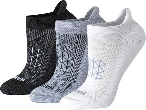 Hanes Women's, Absolute, Breathable No Show Tab Socks for Running, 4-Pack in Saudi Arabia