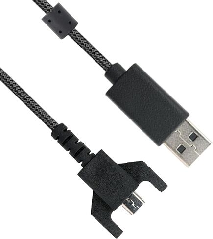 USB Charging Cable (6 feet) for Logitech G403 G703 G900 G903 G Pro Wireless G Pro X Superlight Gaming Mouse, G560 Speaker, G Pro Kayboards, USB to Micro USB (Black) in Saudi Arabia