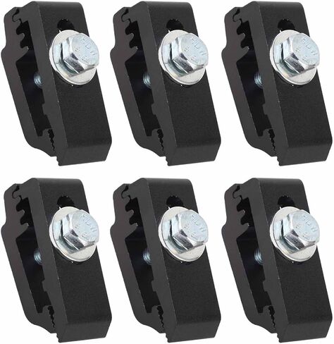 6pcs Truck Bed Cover Clamps Truck Cover Cap Clamps 1112514 Aluminum Low Pro Truck Cap Mounting Clamps for Truck Beds (Silver) in Kuwait